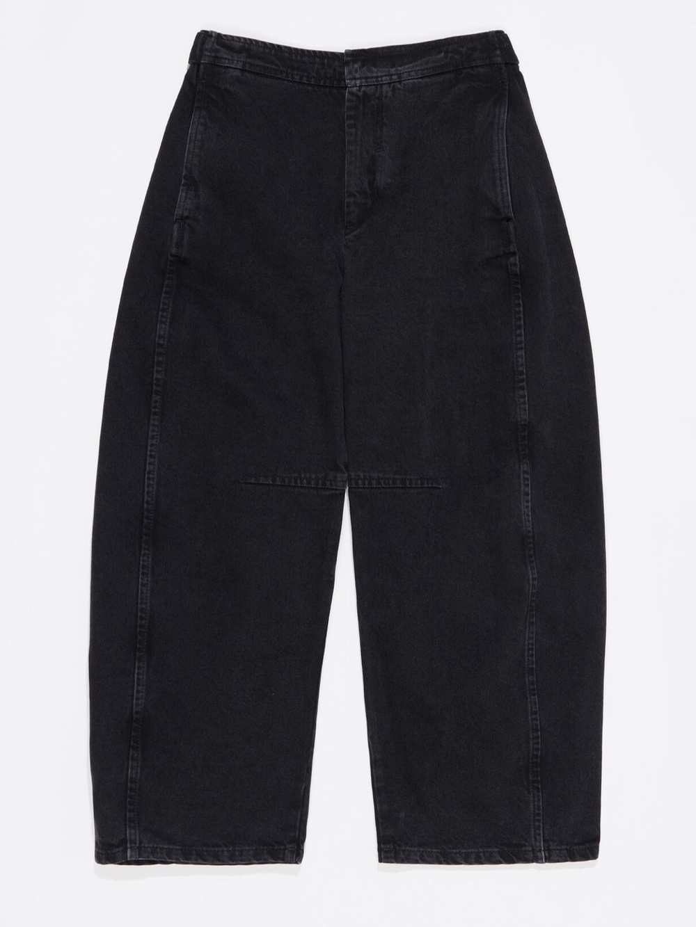 BIMBA Y LOLA BARREL ASH WASHED BLACK DENIM BARREL JEANS SZ 36 EU 4/6 US NWOT